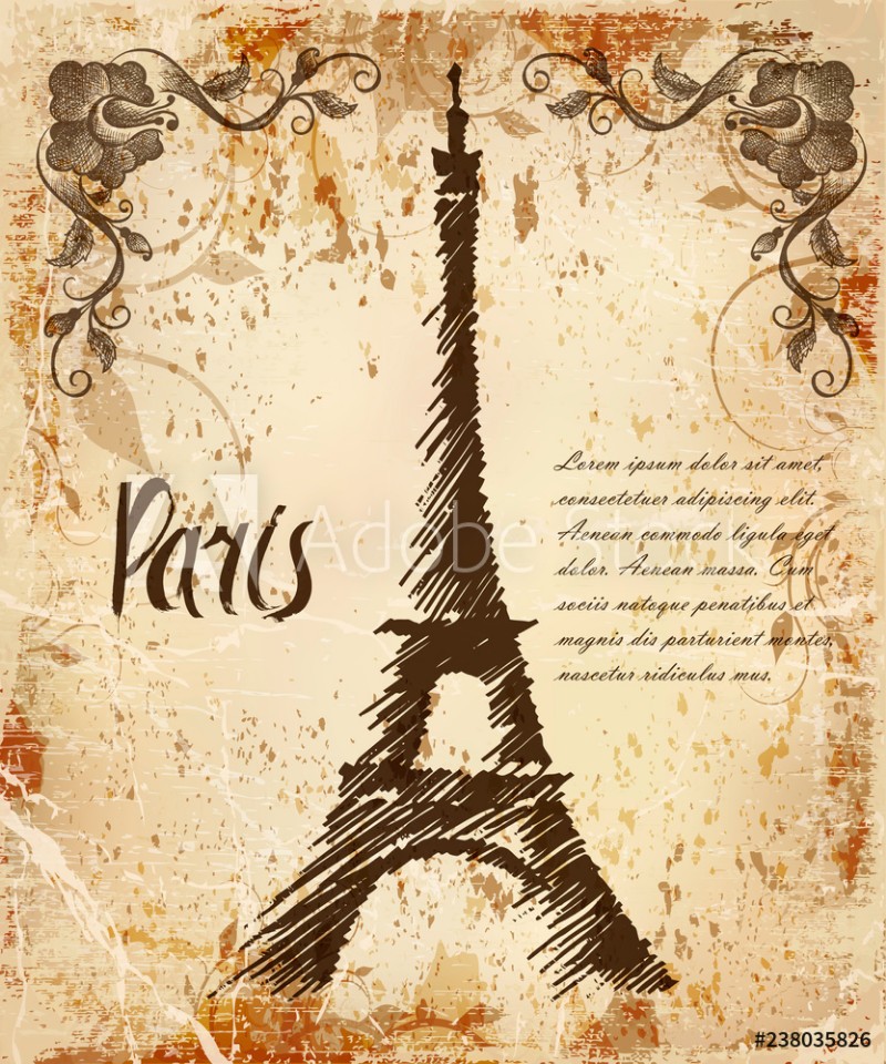 Bild på Vintage postcard Paris